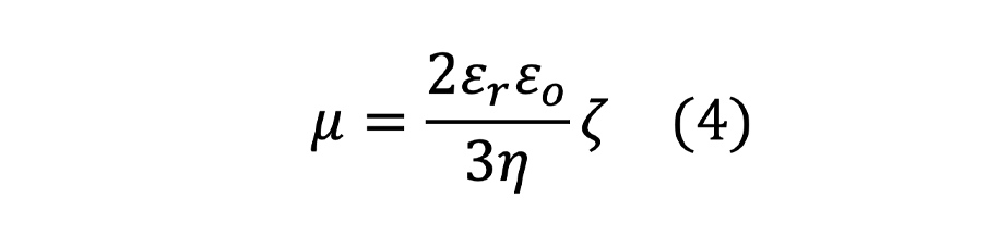 μ=(2ε_r ε_o)/3η ζ(3)