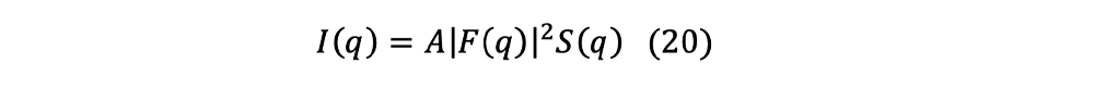 I(q)=∫_Vγ(r)exp(-iq∙r)dr